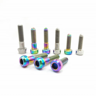 Titanium Hex Flange Taper Cap Bolts Racing Tuning For Automobile Motorcycle