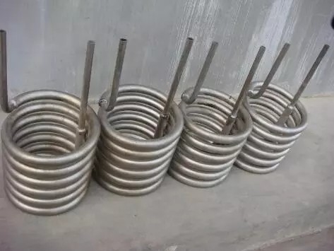 9.52mm to 80mm Titanium Cooling Coil for Refrigeration Titanium Evaporator Coil