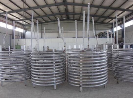 0.5mm To 10mm Titanium Coil Tubing Gr2 For Coil Coaxial Types Heat Exchanger